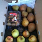 CSA Box with Pears and Apples 