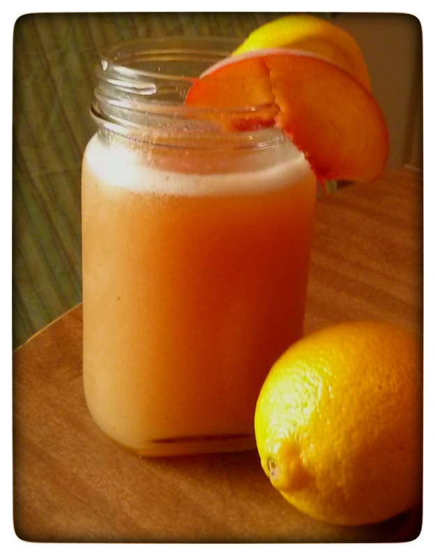 best roasted peach lemonade