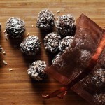 Dried fruit and chocolate truffles